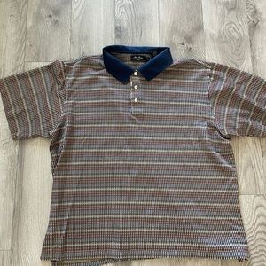 Alan Flusser striped polo